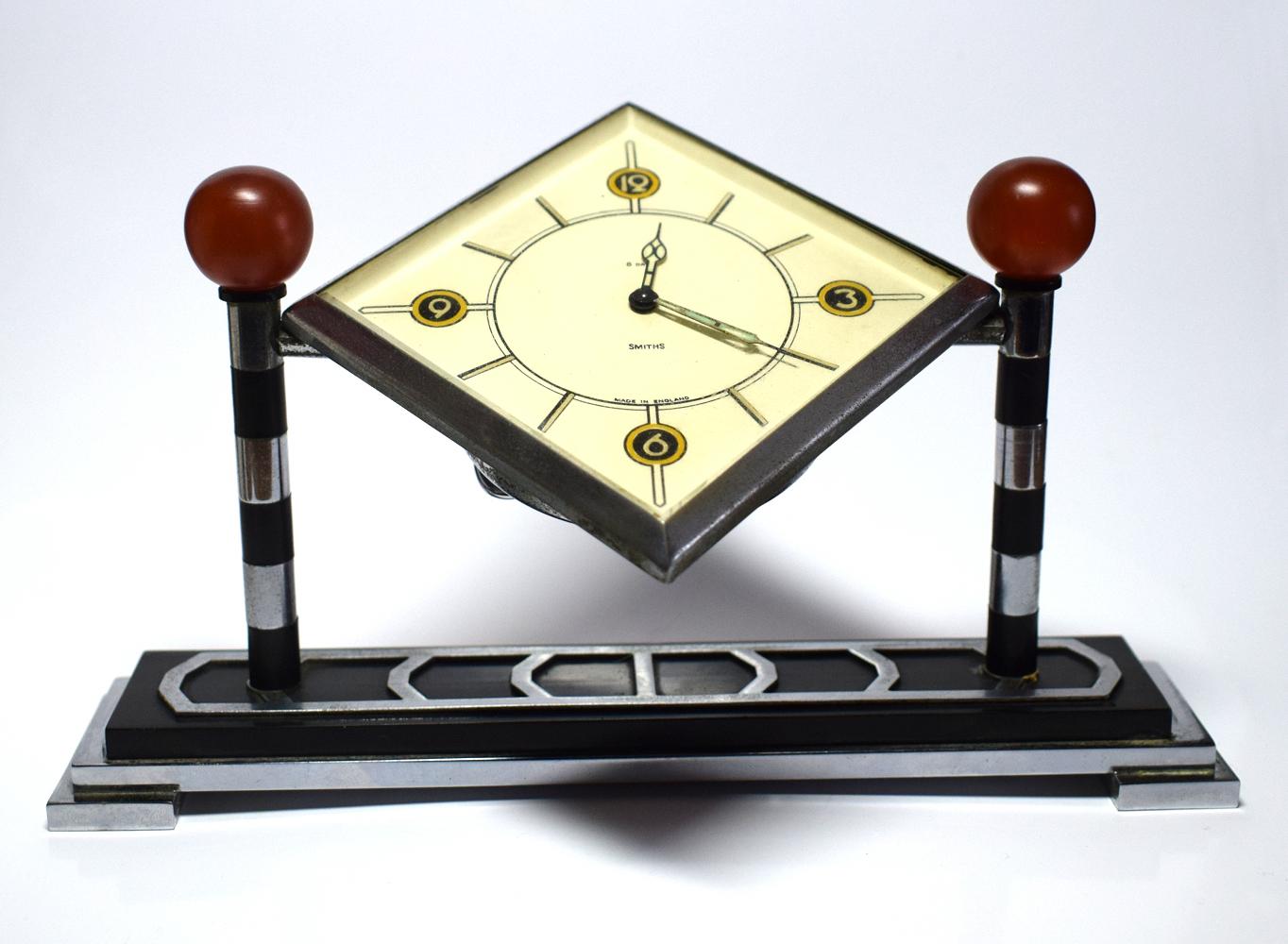 Rare 1934 Art Deco Smiths 8 Day Clock 2