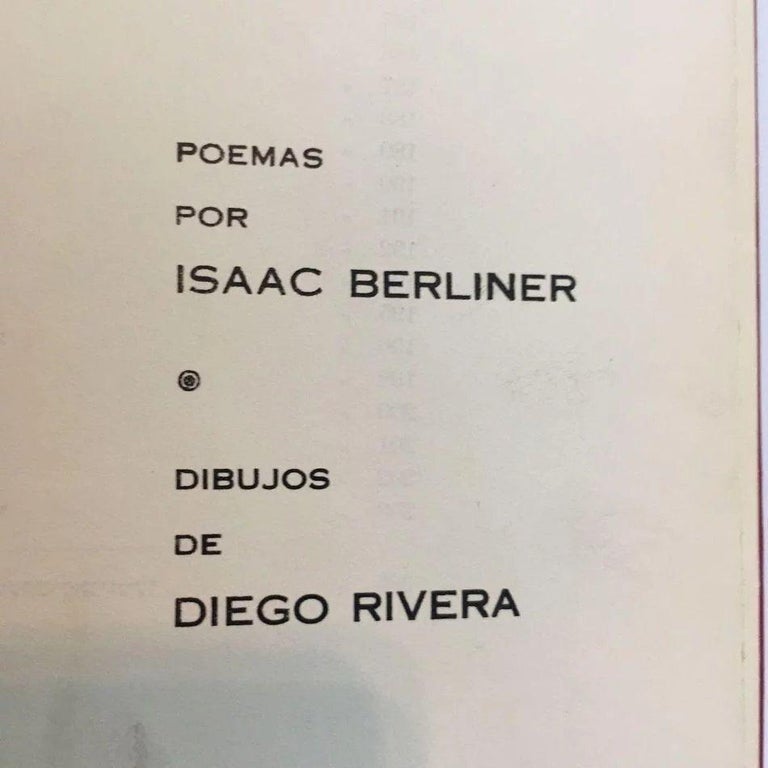 Rare 1936 Illustrated Diego Rivera Isaac Berliner Book City of Palaces Poetry In Good Condition For Sale In Portland, OR