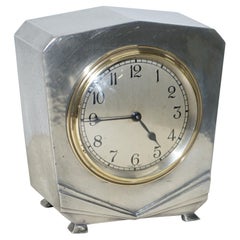 Seltene 1936 Liberty's London Tudric Pewter Mantel Uhr hoch Sammlerstück