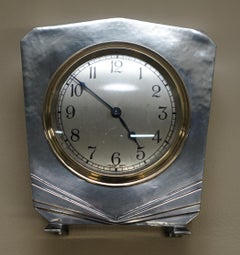 Rare 1936 Liberty's London Tudric Pewter Mantel Clock Highly Collectable Piece