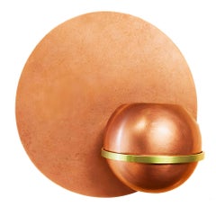 Rare 1937 Paire de jardinières murales Art Deco en cuivre et laiton de l'époque des machines par Revere