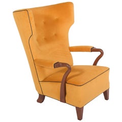 Seltener großer Easy Chair von Bertil Sderberg aus dem Jahr 1938