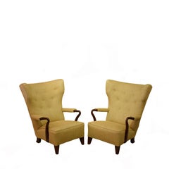 Rare 1938 Large Easy Chairs by Bertil Söderberg