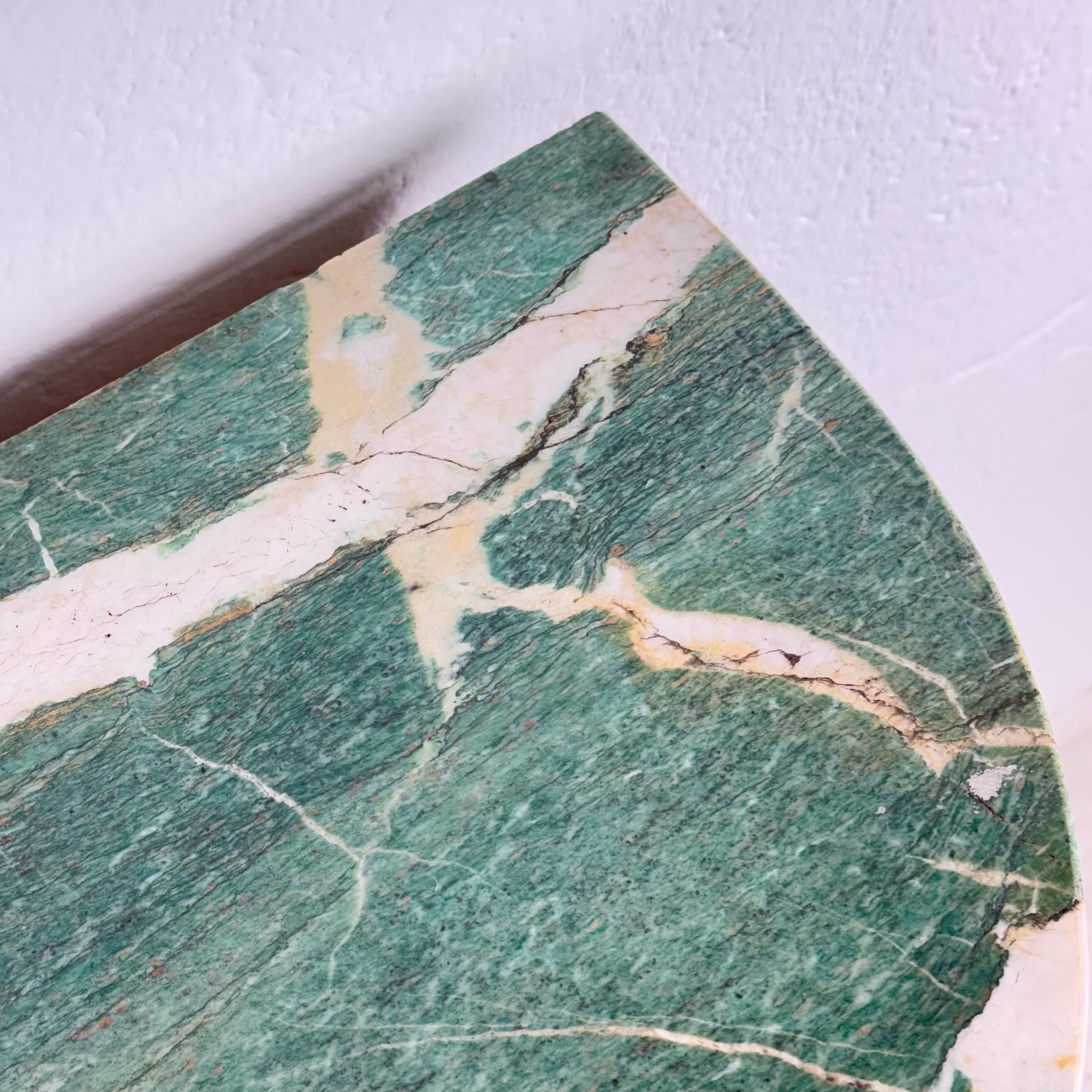 Rare console de 1940 de Paolo Buffa en noyer avec dessus en marbre malachite vert en vente 7