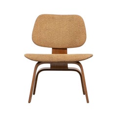 Vintage Rare 1940s Ash Plywood and Fabric LCW Chair by Charles & Ray Eames "G"