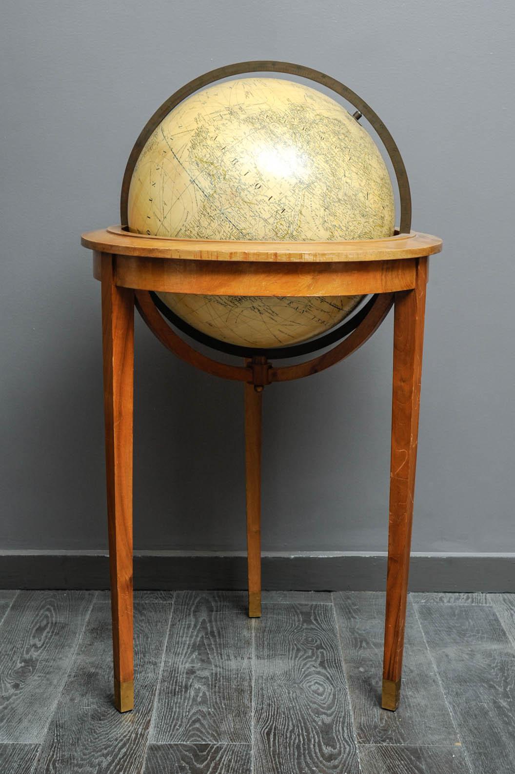 Rare 1940s Globe Map by Adnet For Sale 3