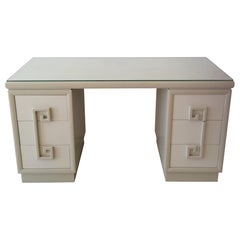 Rare 1940s Hollywood Regency 'Mandarin' desk / dressing table by Kittinger, USA