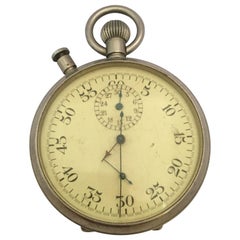 Used Rare 1940s Military Chronograph Stopwatch with Split-Seconds PATT. 4 No. 11643