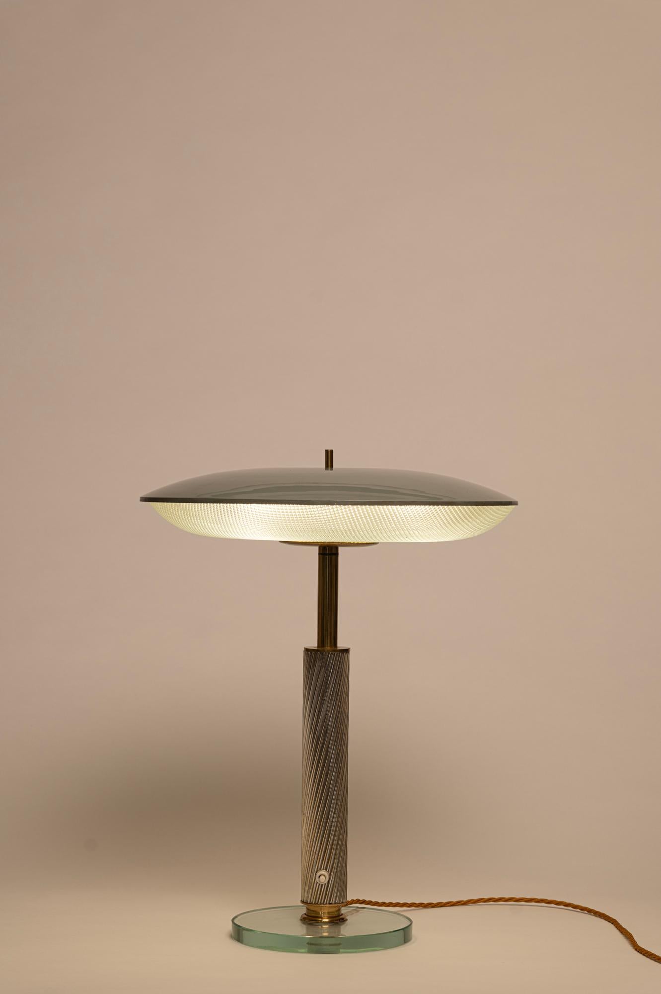 Rare lampe de bureau des années 1940 par Pietro Chiesa pour Fontana Arte, Italie en vente 3