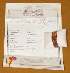 Rare 1942 Solid Rose Gold Patek Philippe & Tiffany & Co. Men's Watch & Paperwork