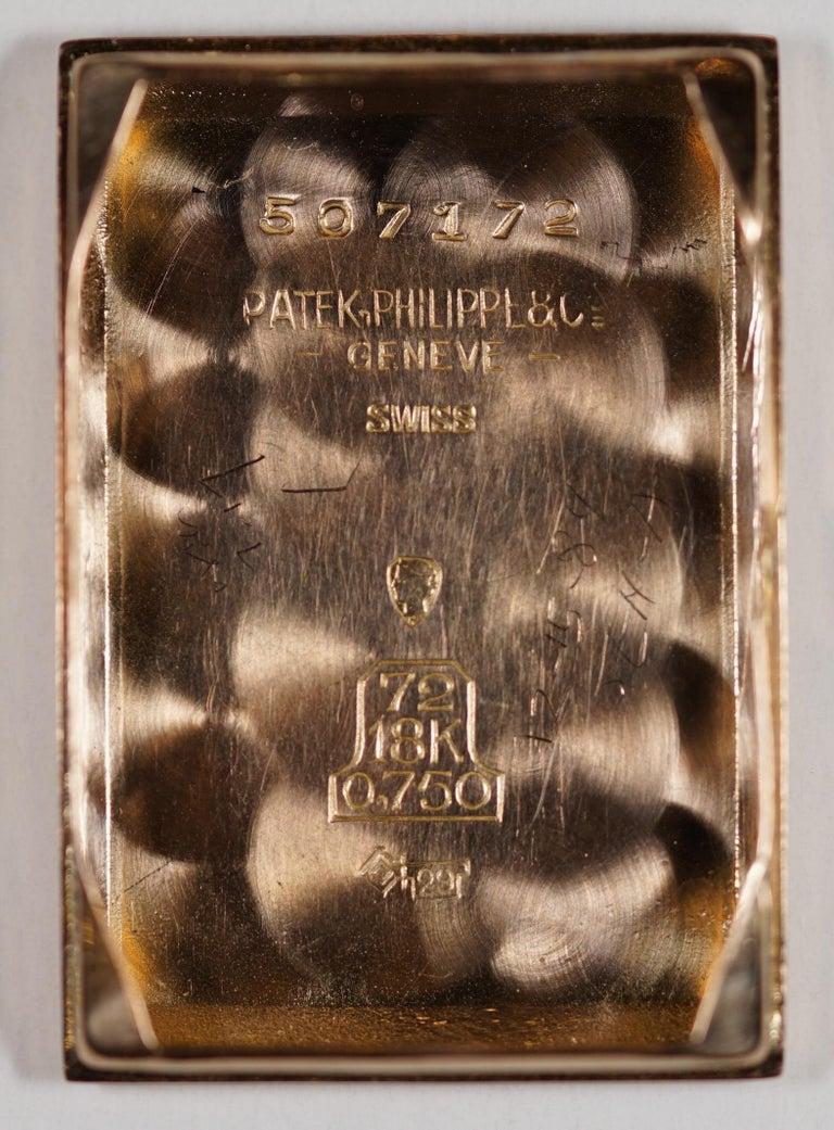 Rare 1942 Solid Rose Gold Patek Philippe & Tiffany & Co. Men's Watch & Paperwork 2