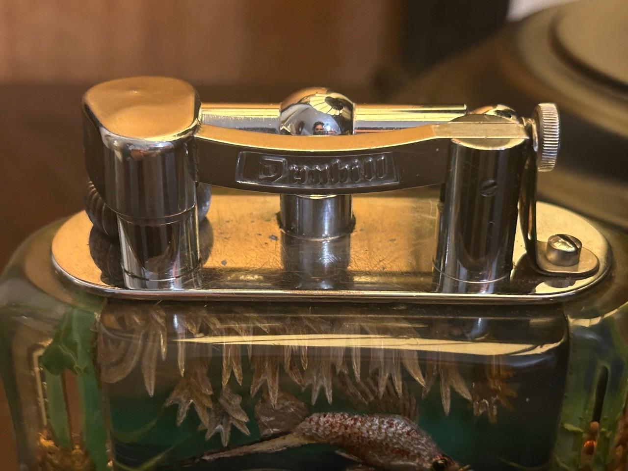 Rare 1950s Dunhill Aquarium Half-Giant Lighter In Good Condition For Sale In Hong Kong, HK