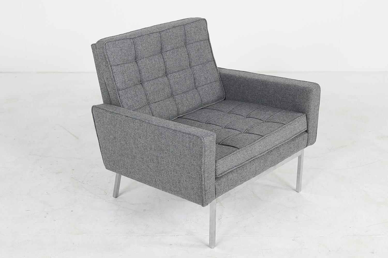 Mid-20th Century Rare 1950s Florence Knoll Lounge Chair Mod. 65a Knoll International Armchair For Sale