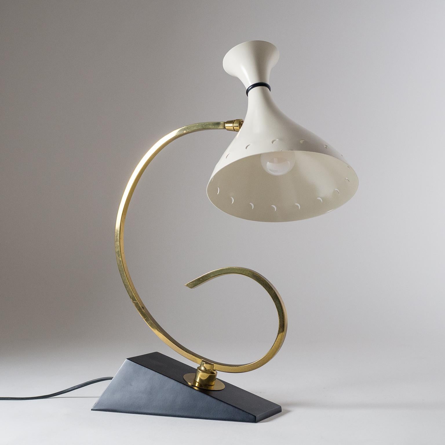 Lampe de table sculpturale française, années 1950 3