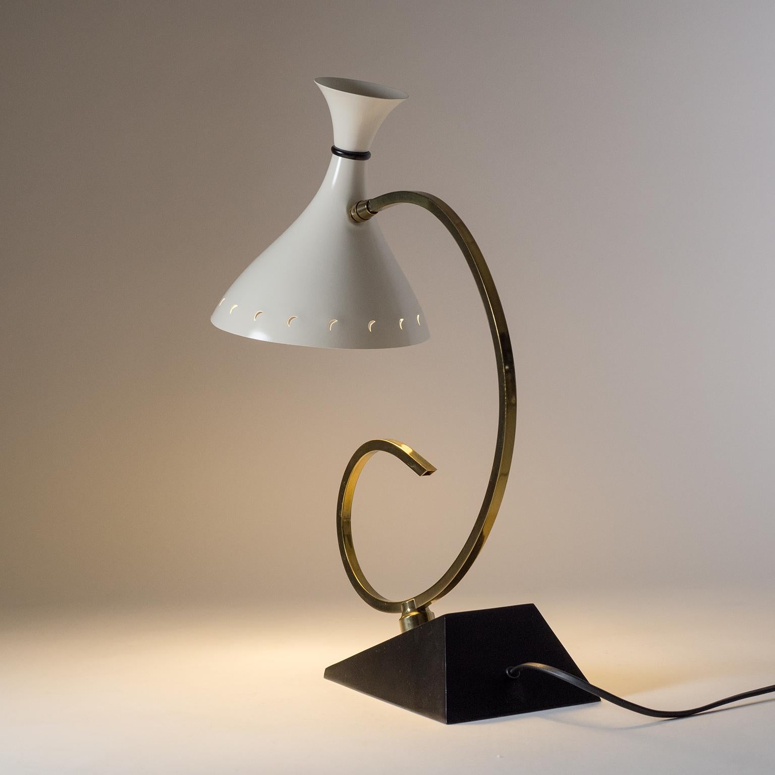 Lampe de table sculpturale française, années 1950 4