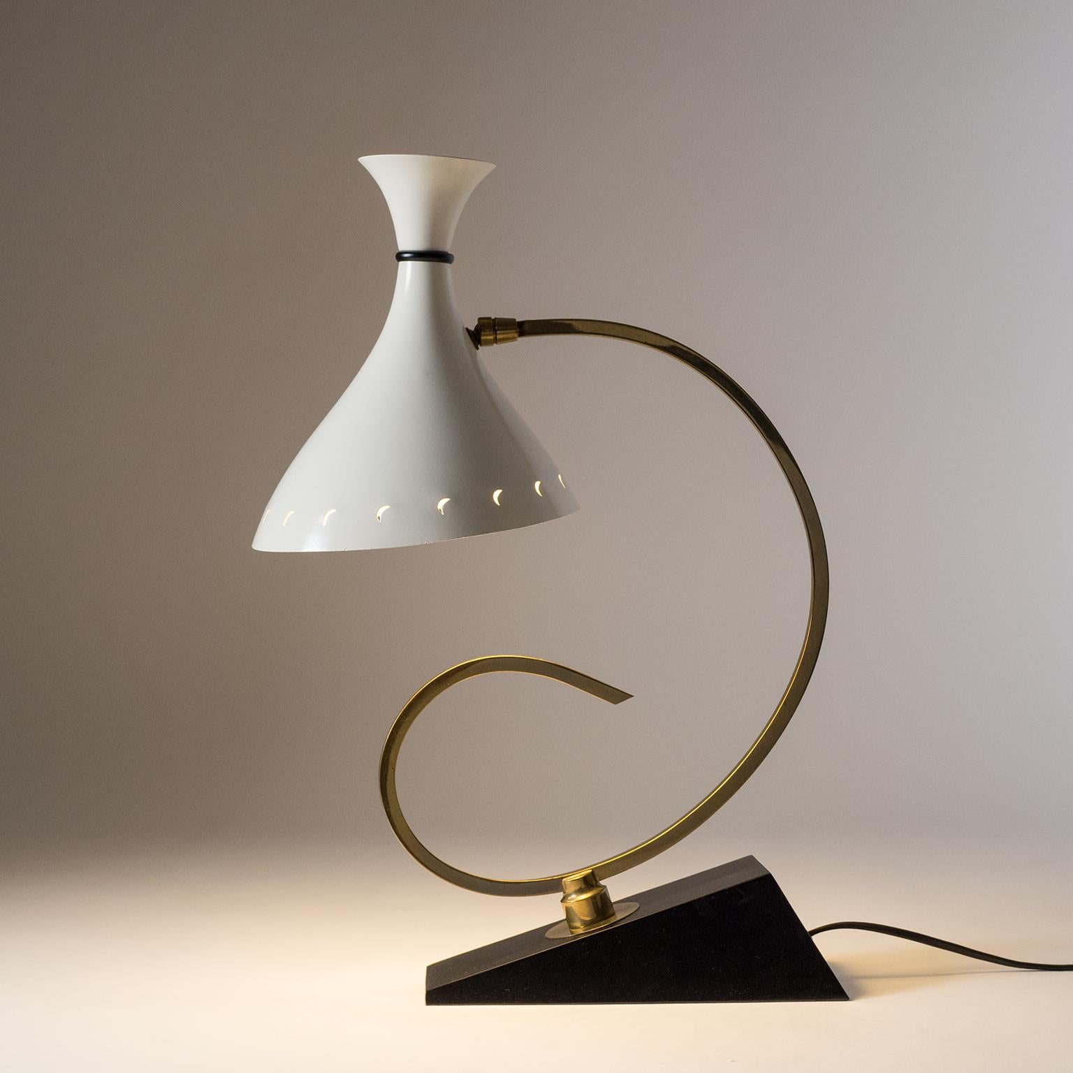 Lampe de table sculpturale française, années 1950 5