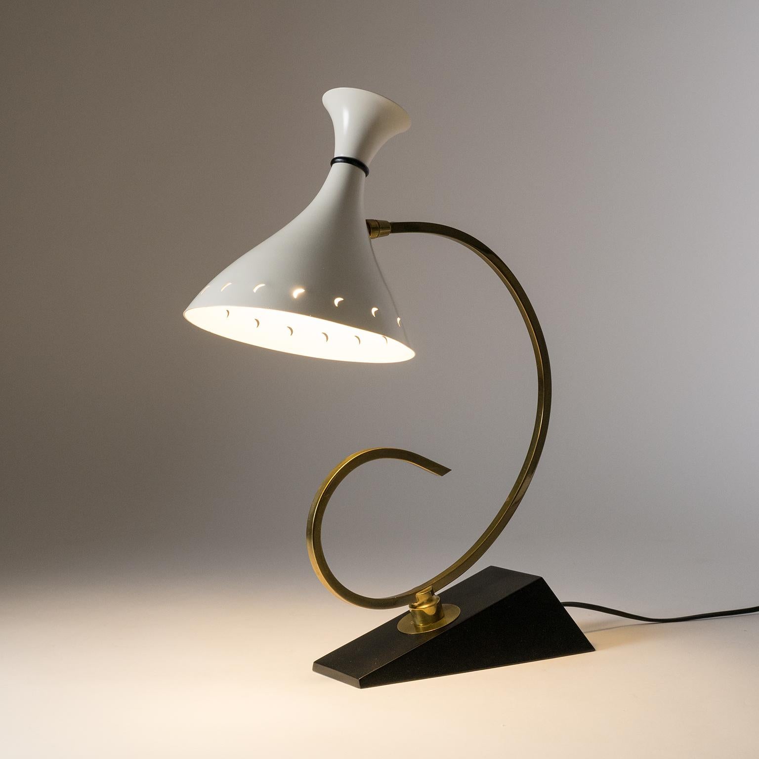 Lampe de table sculpturale française, années 1950 7