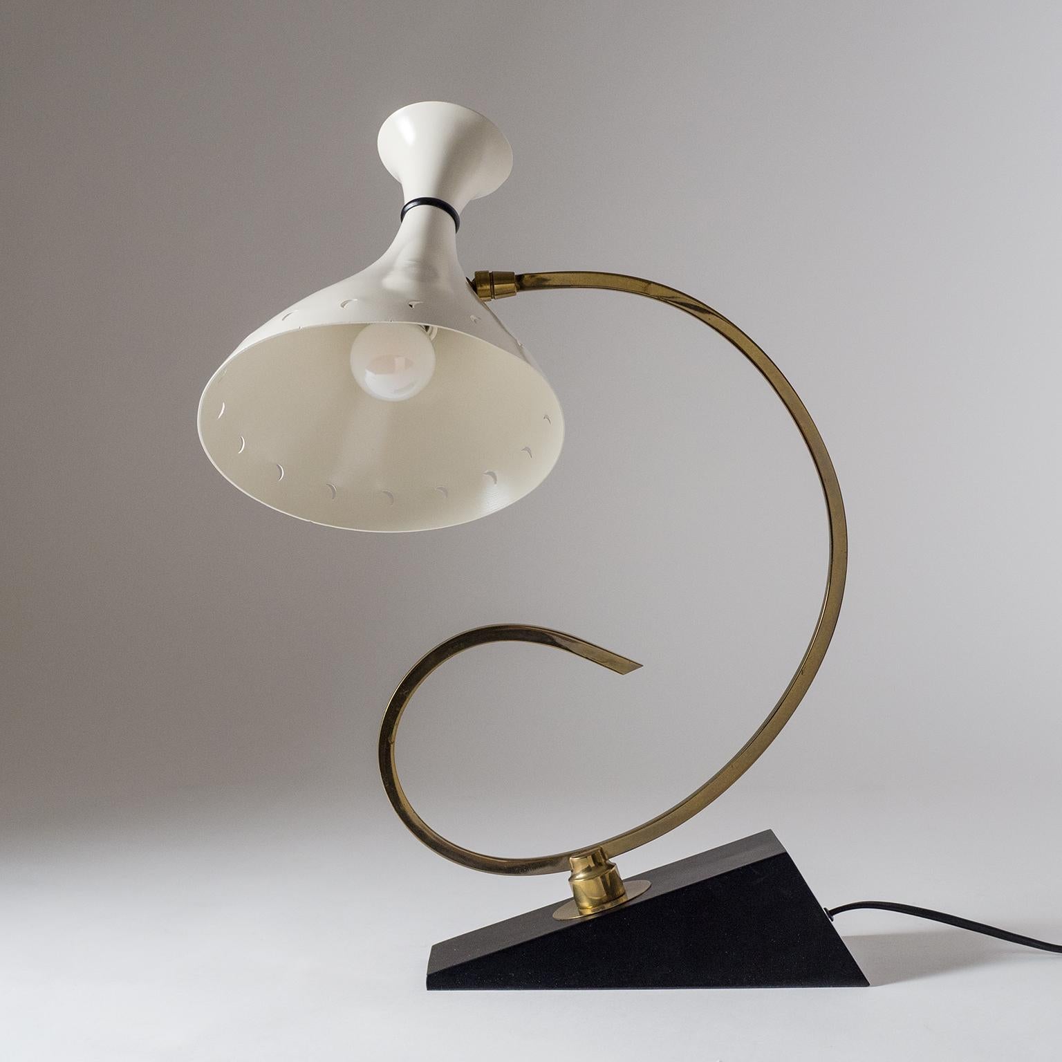 Mid-Century Modern Sculptural French Table Lamp, 1950s For Sale