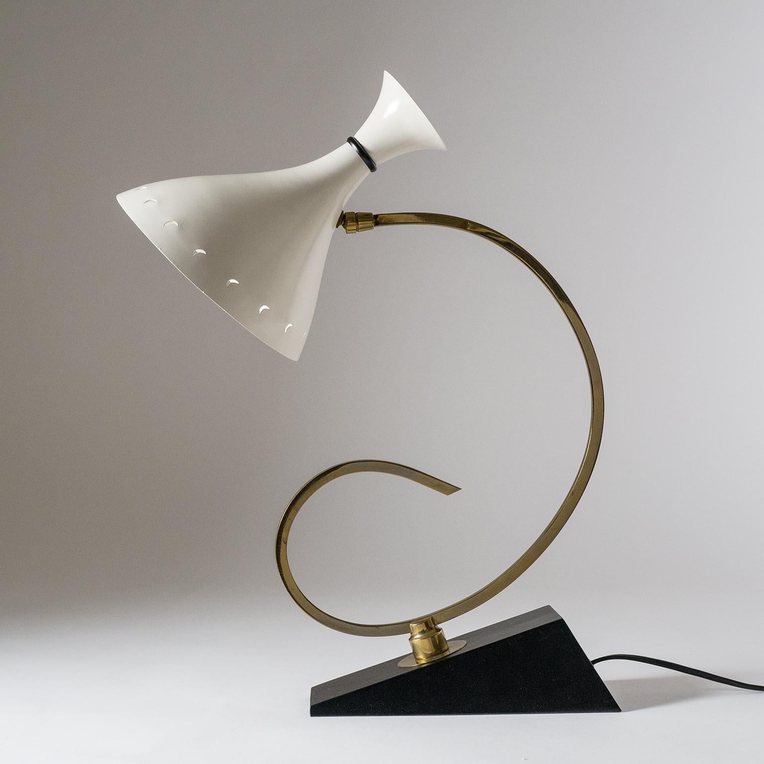 Lampe de table sculpturale française, années 1950 1
