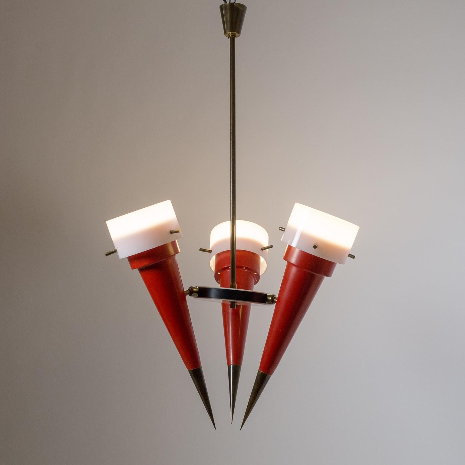 Mid-20th Century Rare Chandelier by Angelo Brotto for Esperia, 1950s
