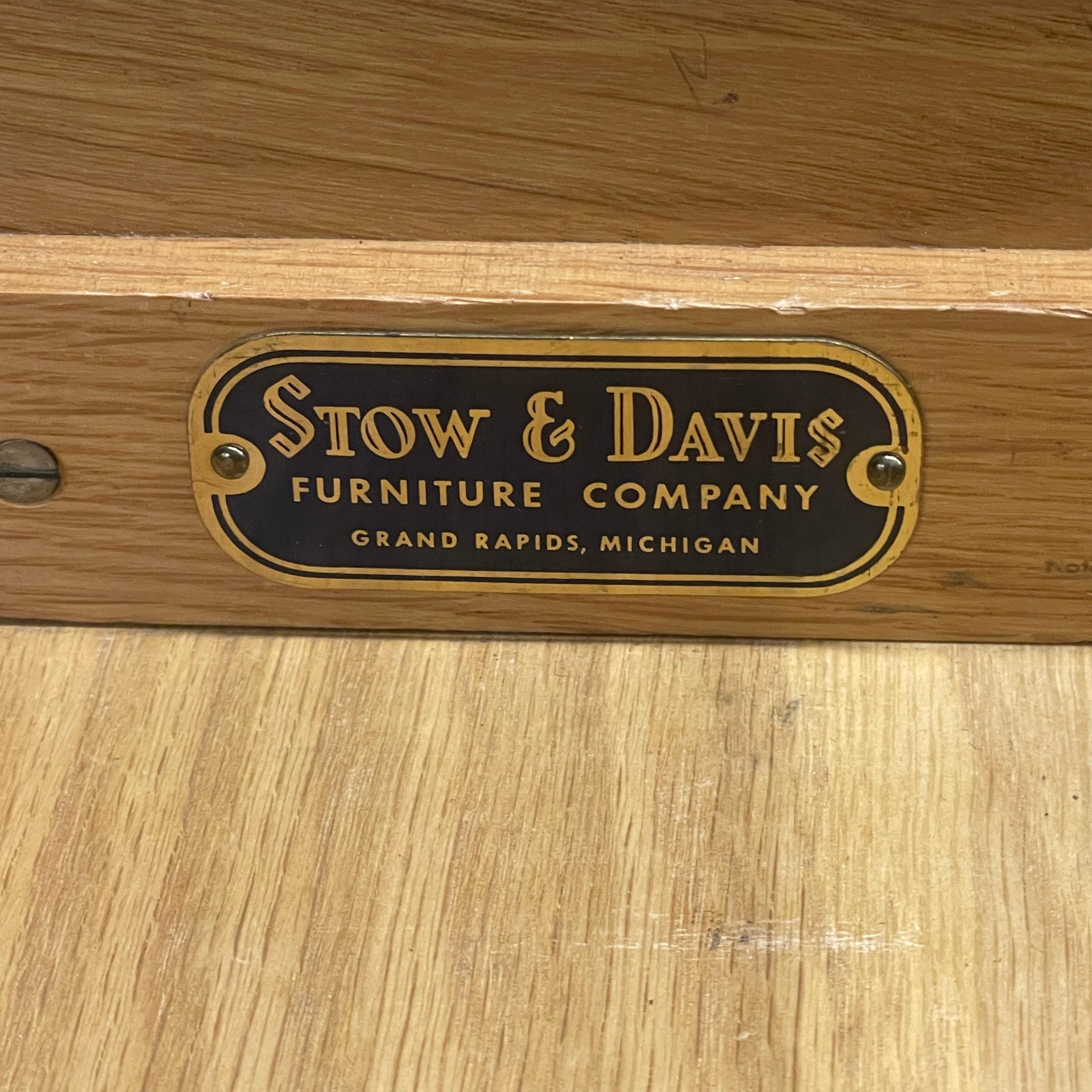 Rare 1950s Mid-Century Modern Executive Series Kidney-Shaped Desk by Stow Davis 6