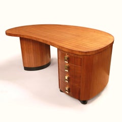 Rare bureau en forme de rein de la série The Modernity des années 1950 par Stow Davis