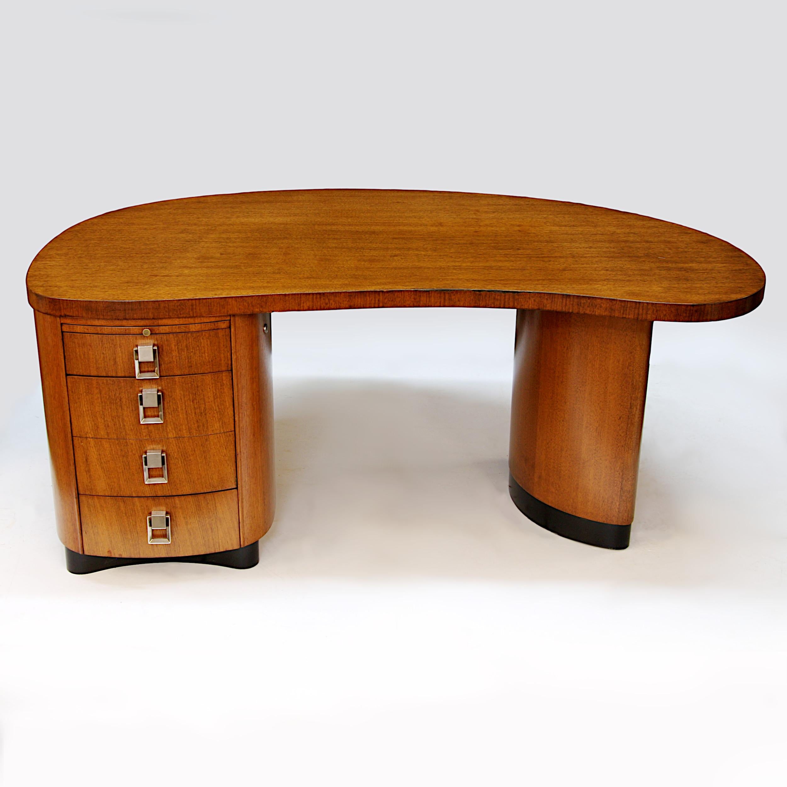 modern kidney shaped desk