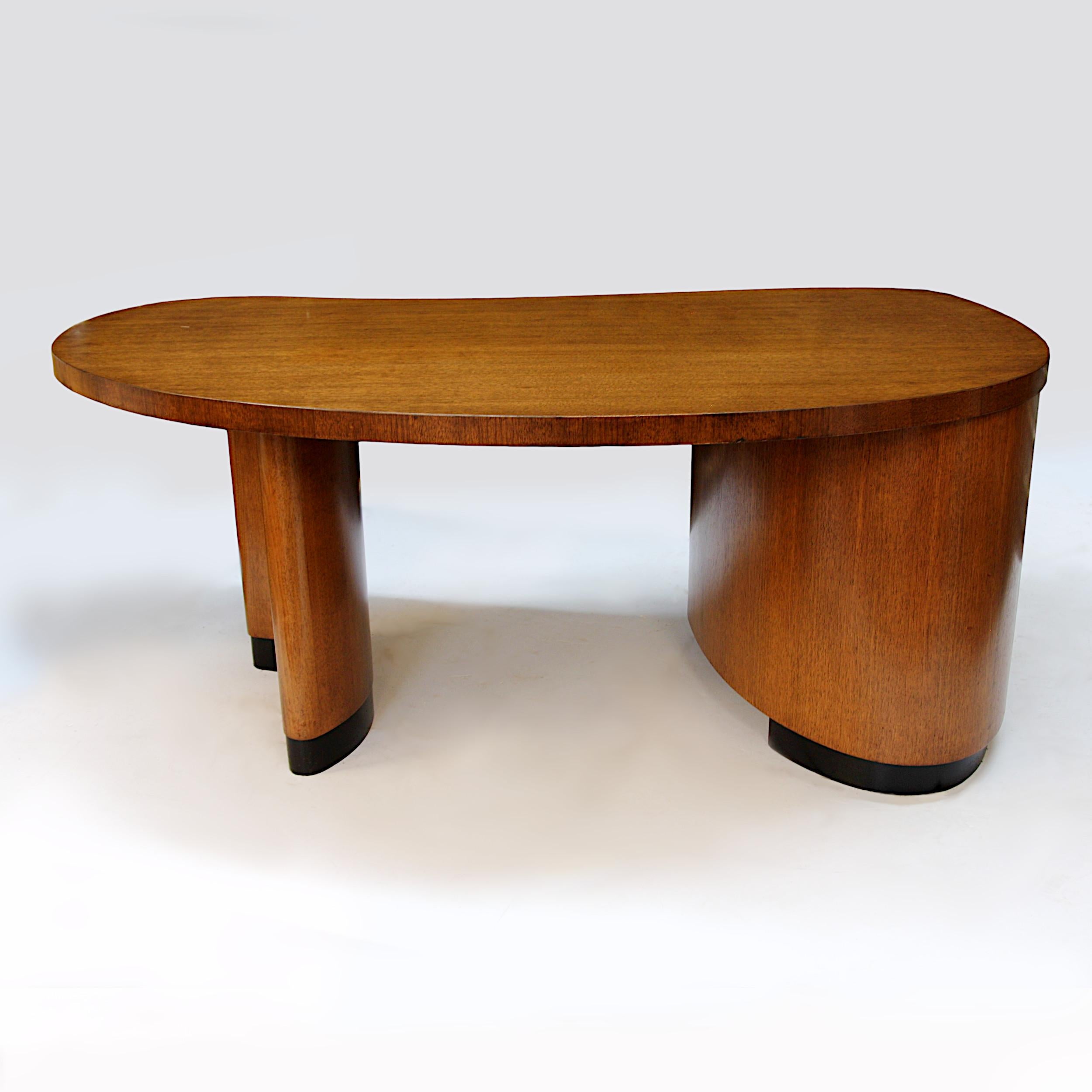kidney shaped office desk