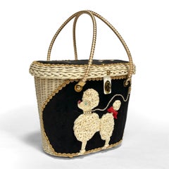 Rare 1950s Midas of Miami Poodle Purse