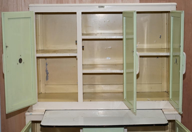Rare 1950s Original Metal and Wood Kitchenpryde Larder Cupboard ...