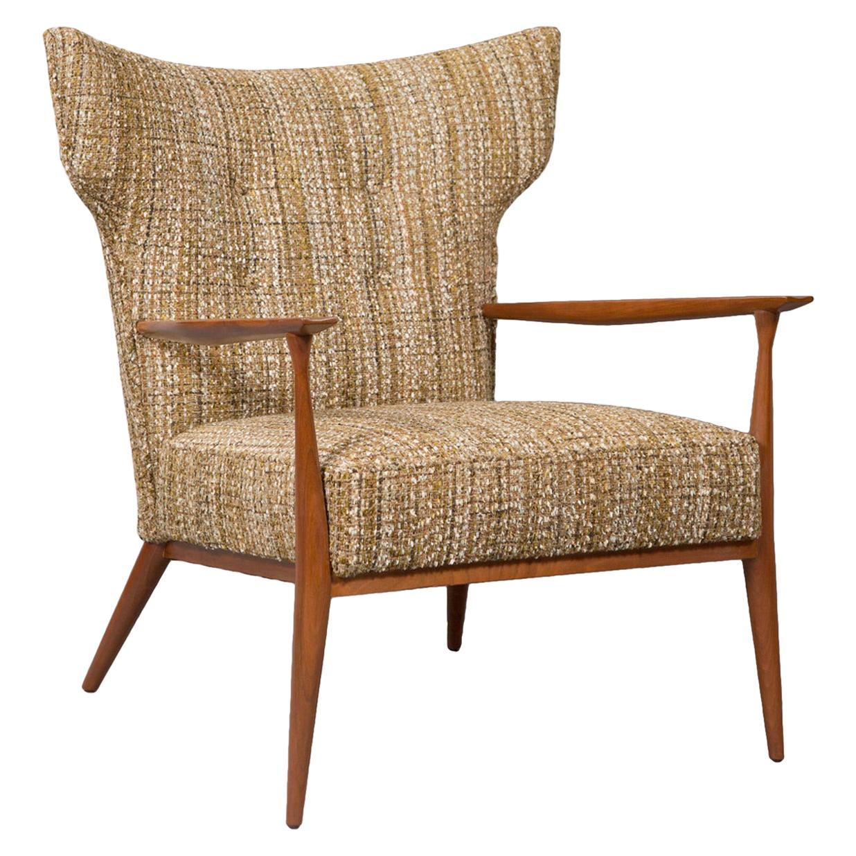 Rare 1950s Paul McCobb Wingback Lounge Chair