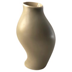 Rare 1950s Porcelain Lindner Sensual Bavarian German Modernist Vase