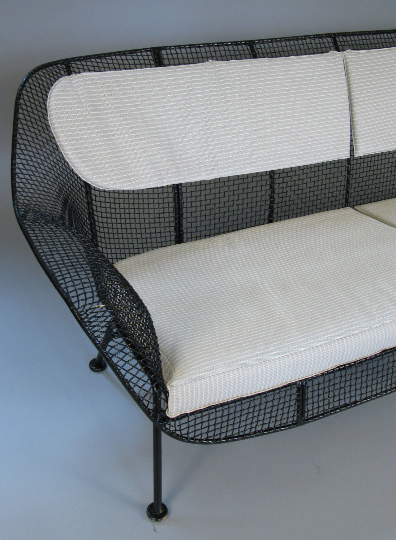 Wrought Iron Rare 1950s Sculptura Sofa by Russell Woodard