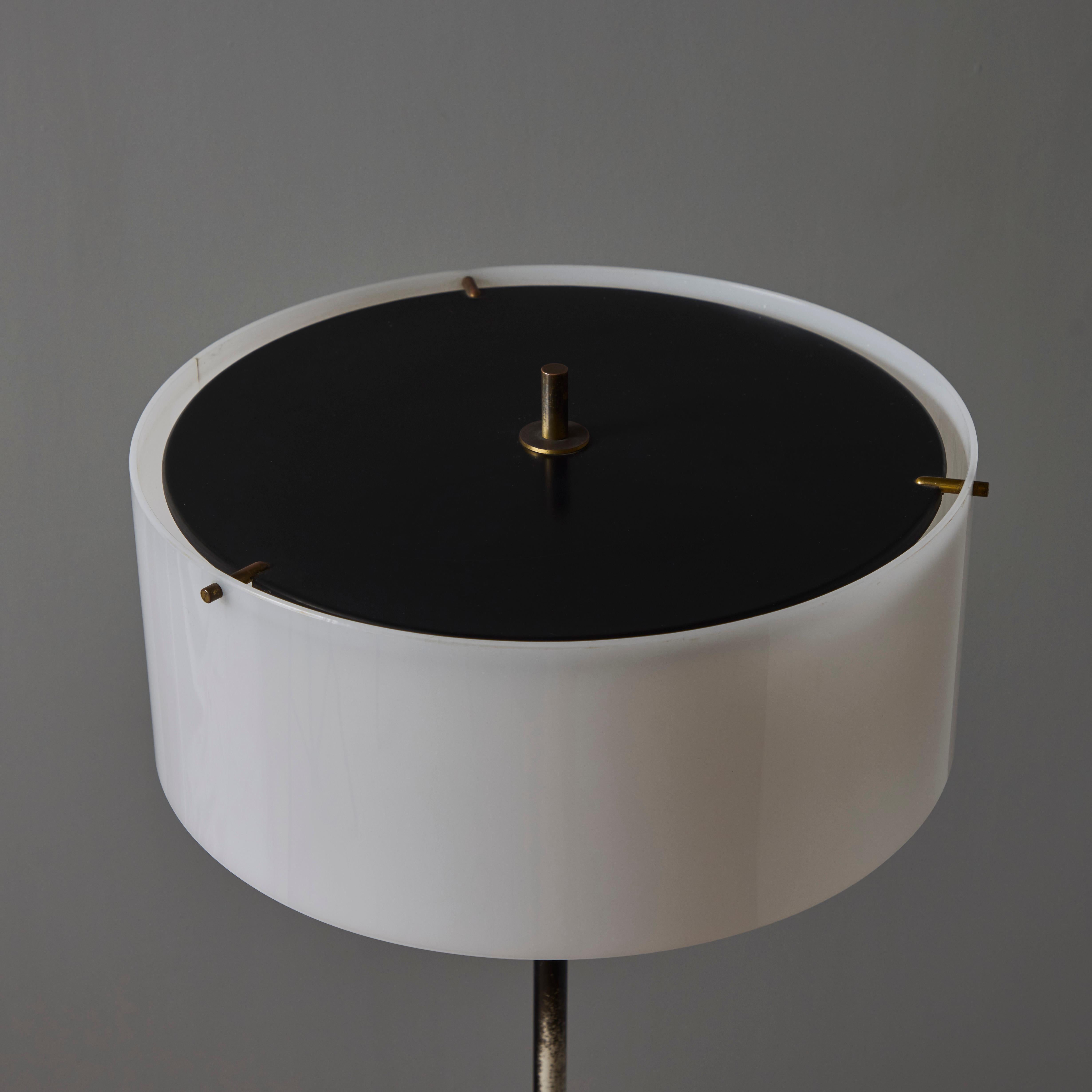 Painted Rare 1950s Stilux Milano Floor Lamp in the Manner of Tito Agnoli For Sale