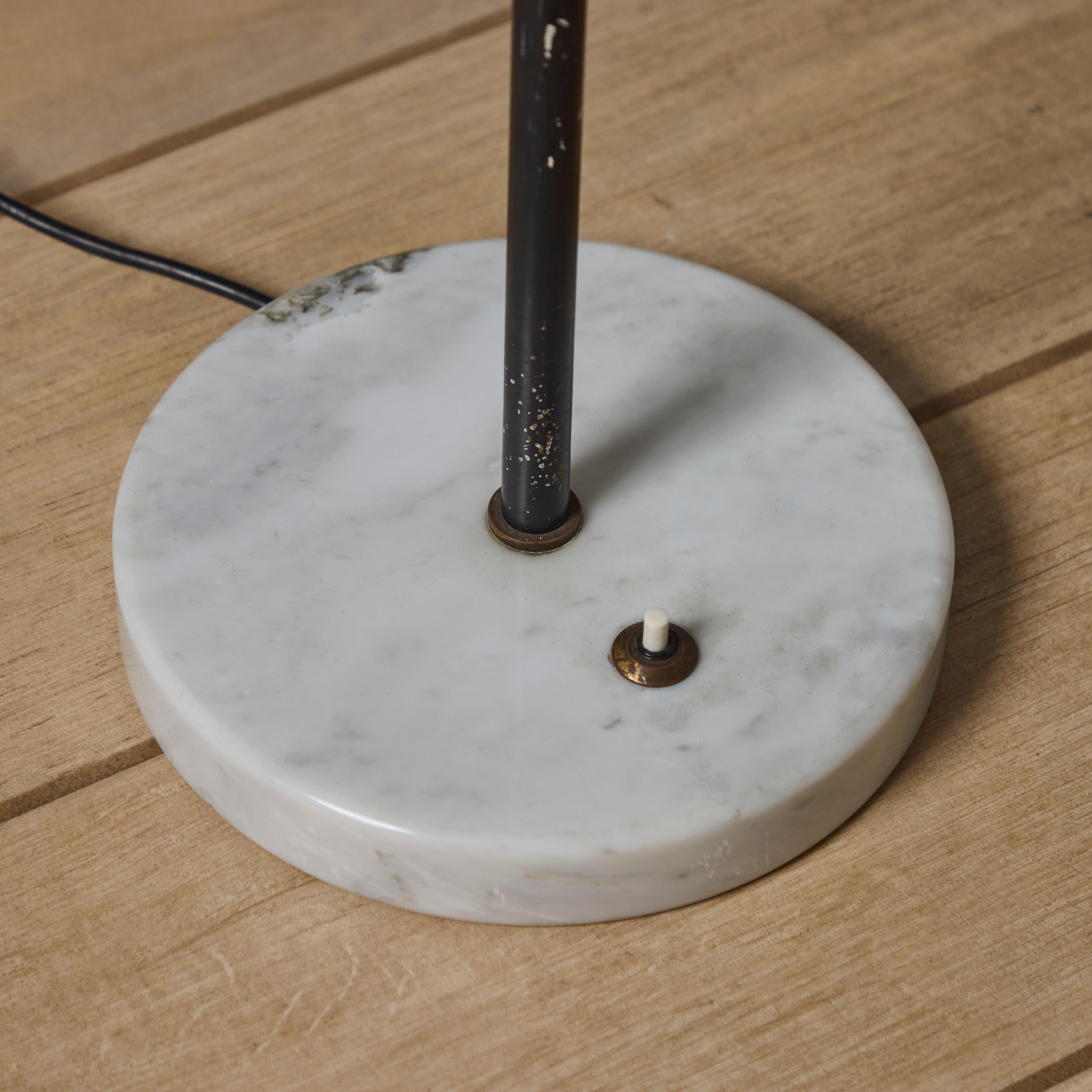 Metal Rare 1950s Stilux Milano Floor Lamp in the Manner of Tito Agnoli For Sale