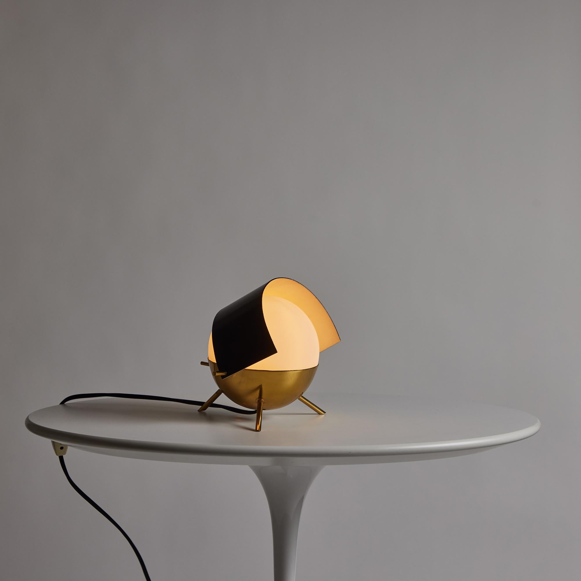 Mid-20th Century Rare 1950s Stilux Milano Tripod 'Visor' Table Lamp