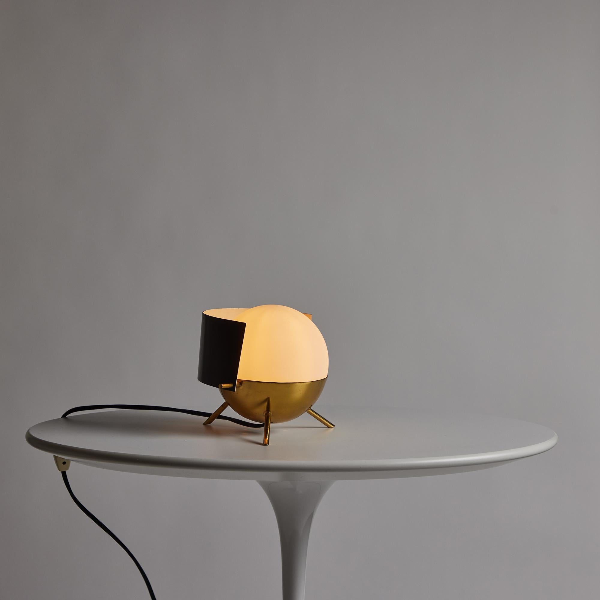 Metal Rare 1950s Stilux Milano Tripod 'Visor' Table Lamp