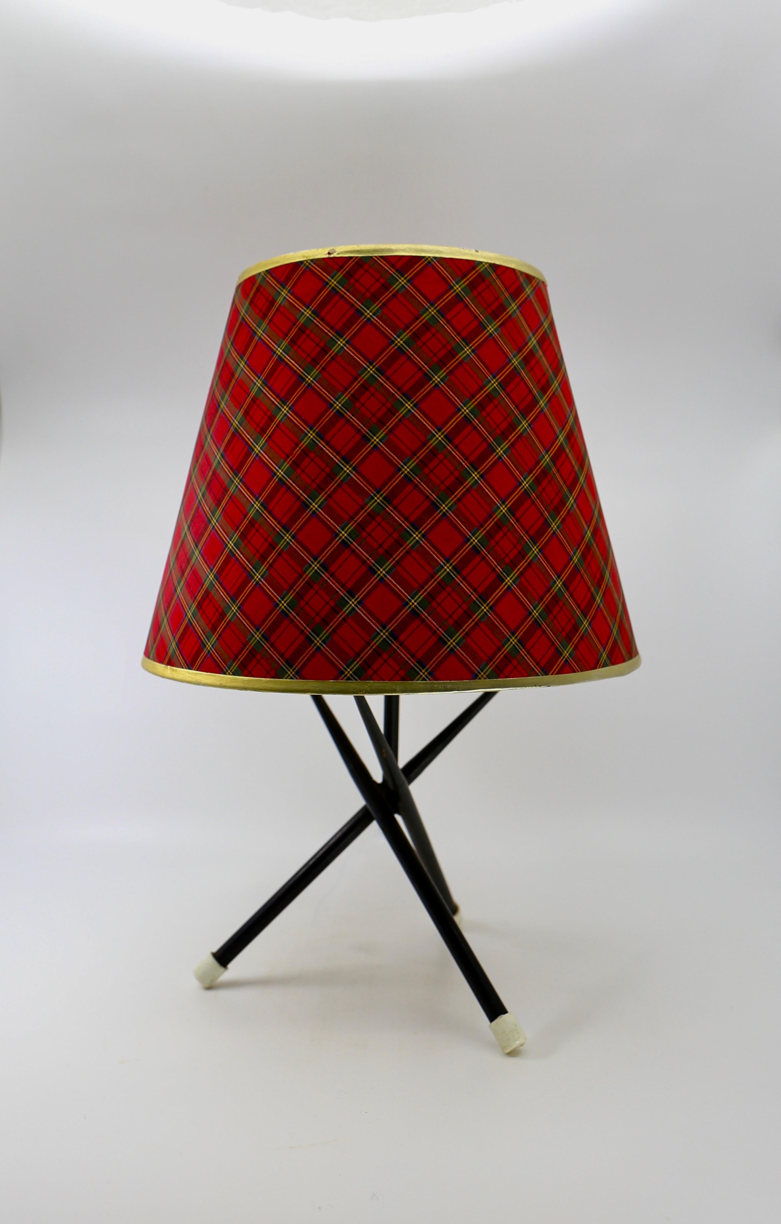 20th Century Rare 1950s Tripod Table Lamp For Sale