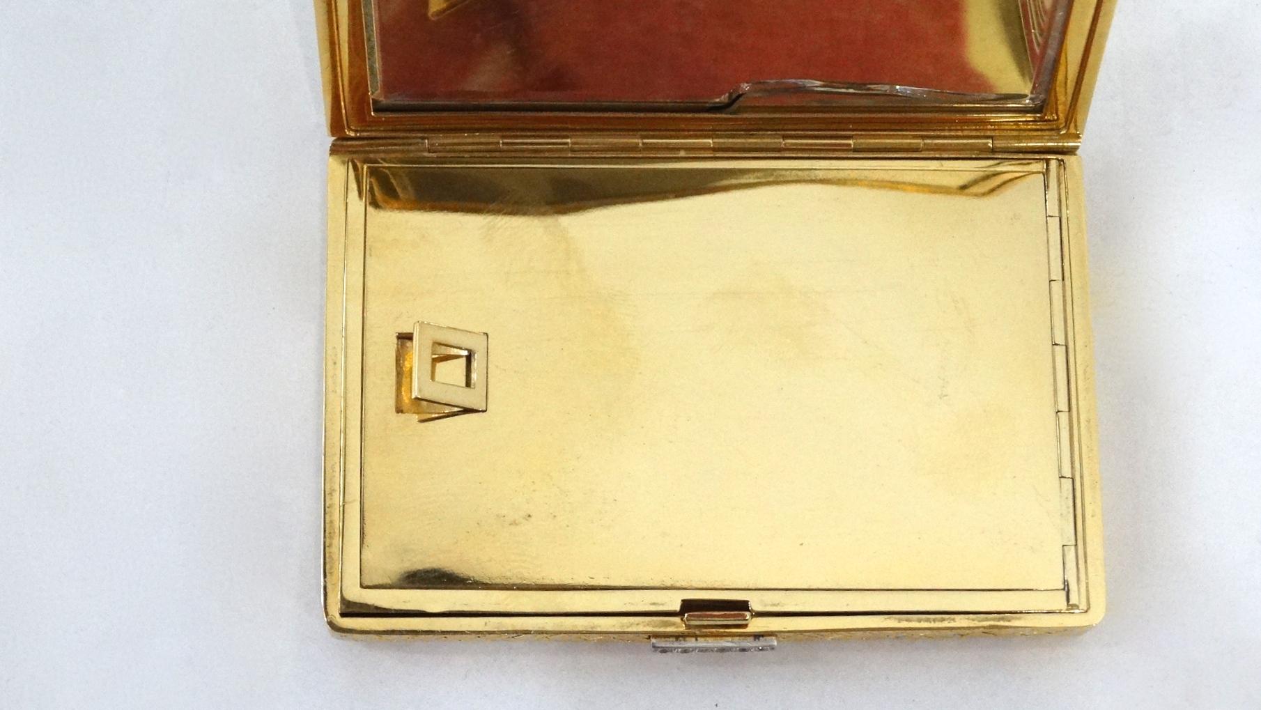 Van Cleef & Arpels 18k Gold & White Diamond Case For Sale 10