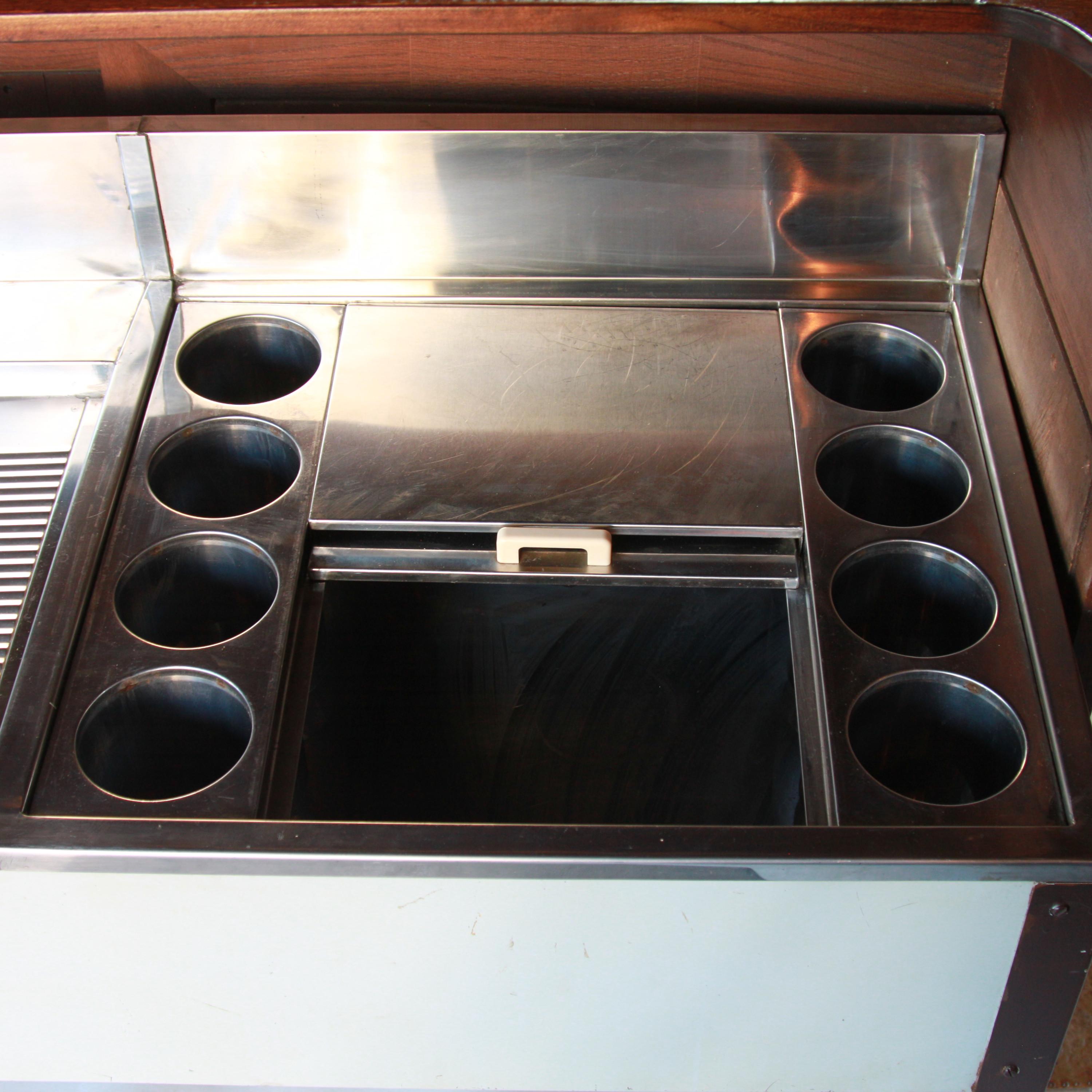Rare 1950's Vintage Viking Oak Hunting Lodge Wet Bar & Back Bar Set by Romweber 5