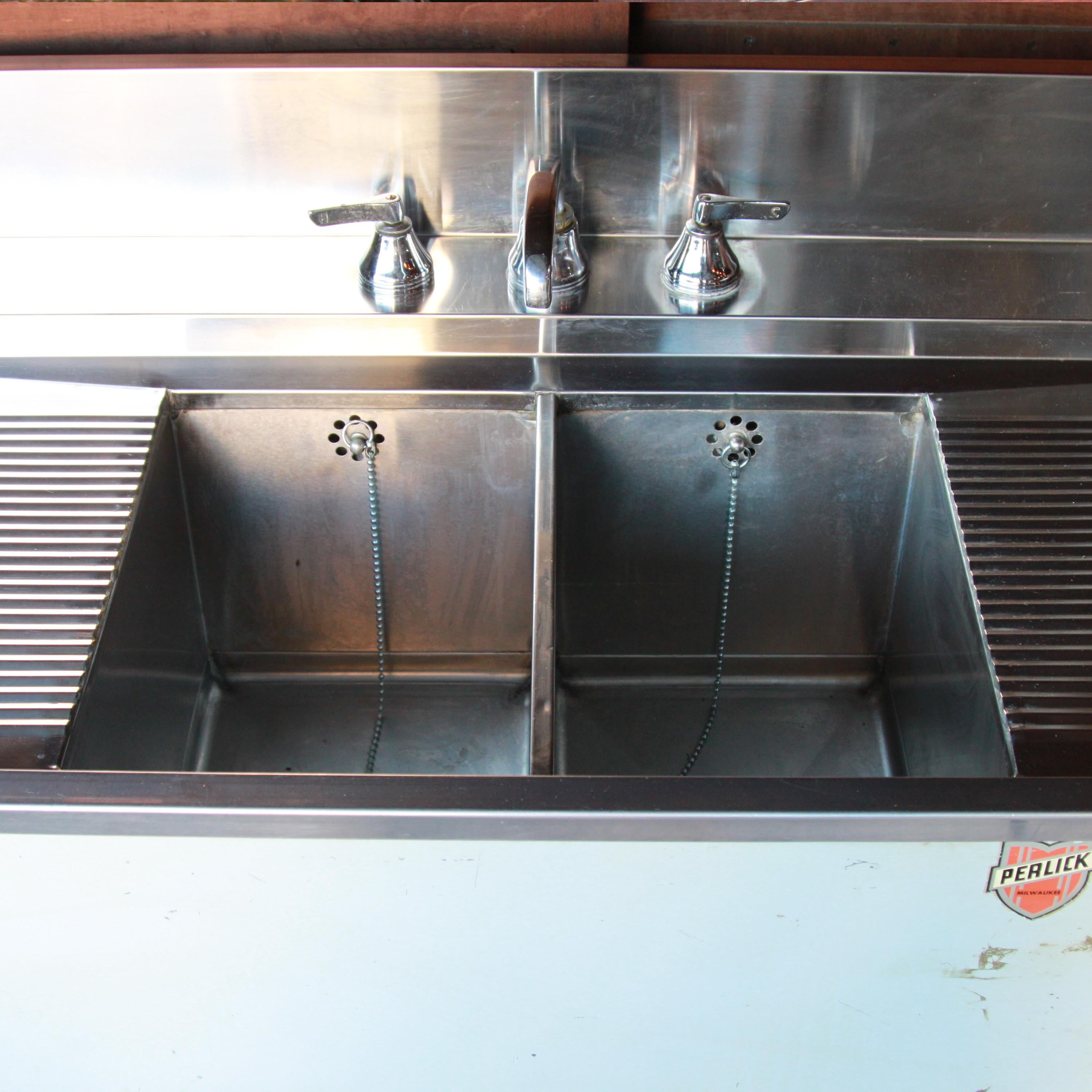 Rare 1950's Vintage Viking Oak Hunting Lodge Wet Bar & Back Bar Set by Romweber 6