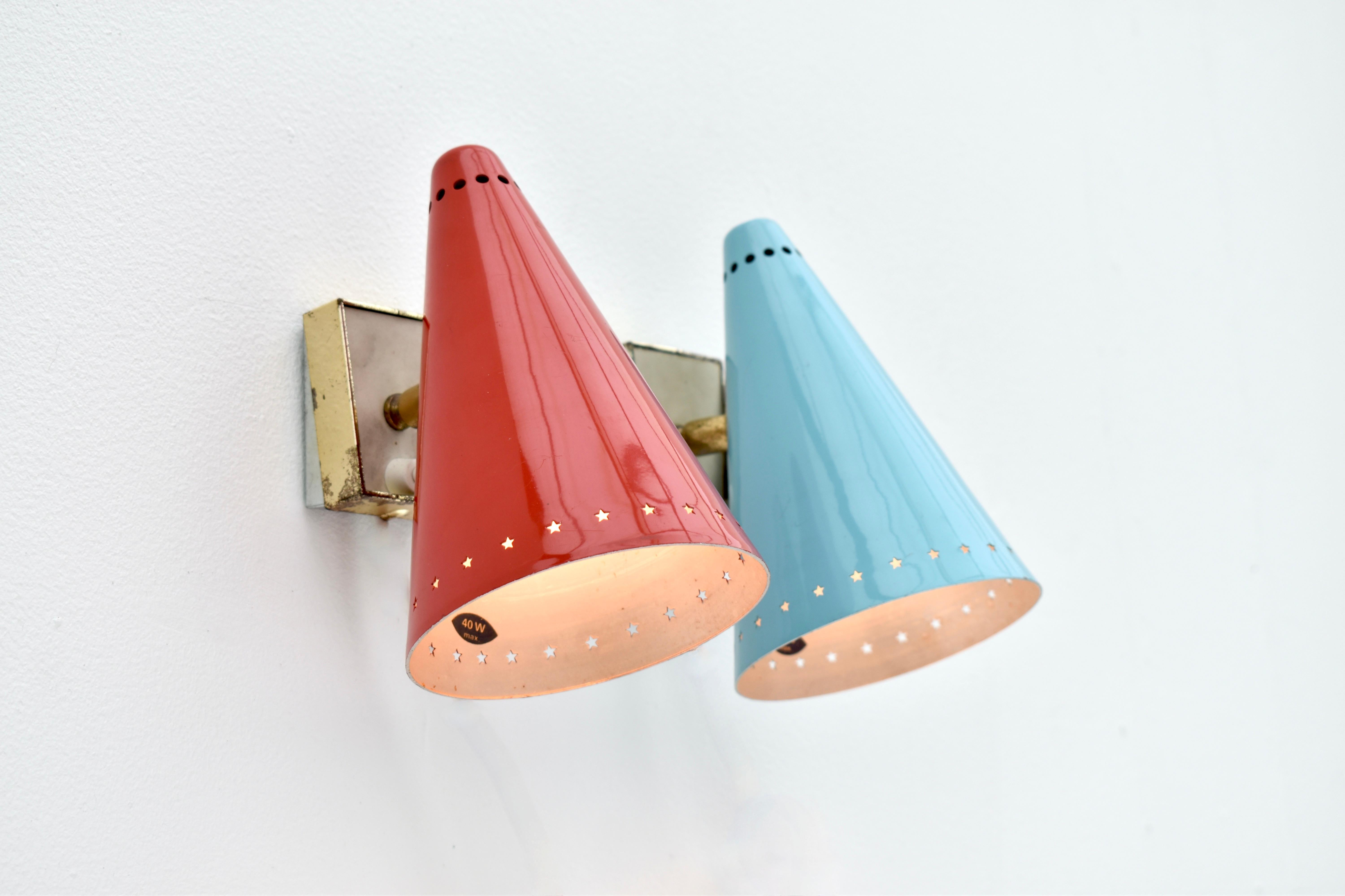 Rare 1950s Wall Sconces By G.A. Scott For Maclamp Company, London For Sale 7