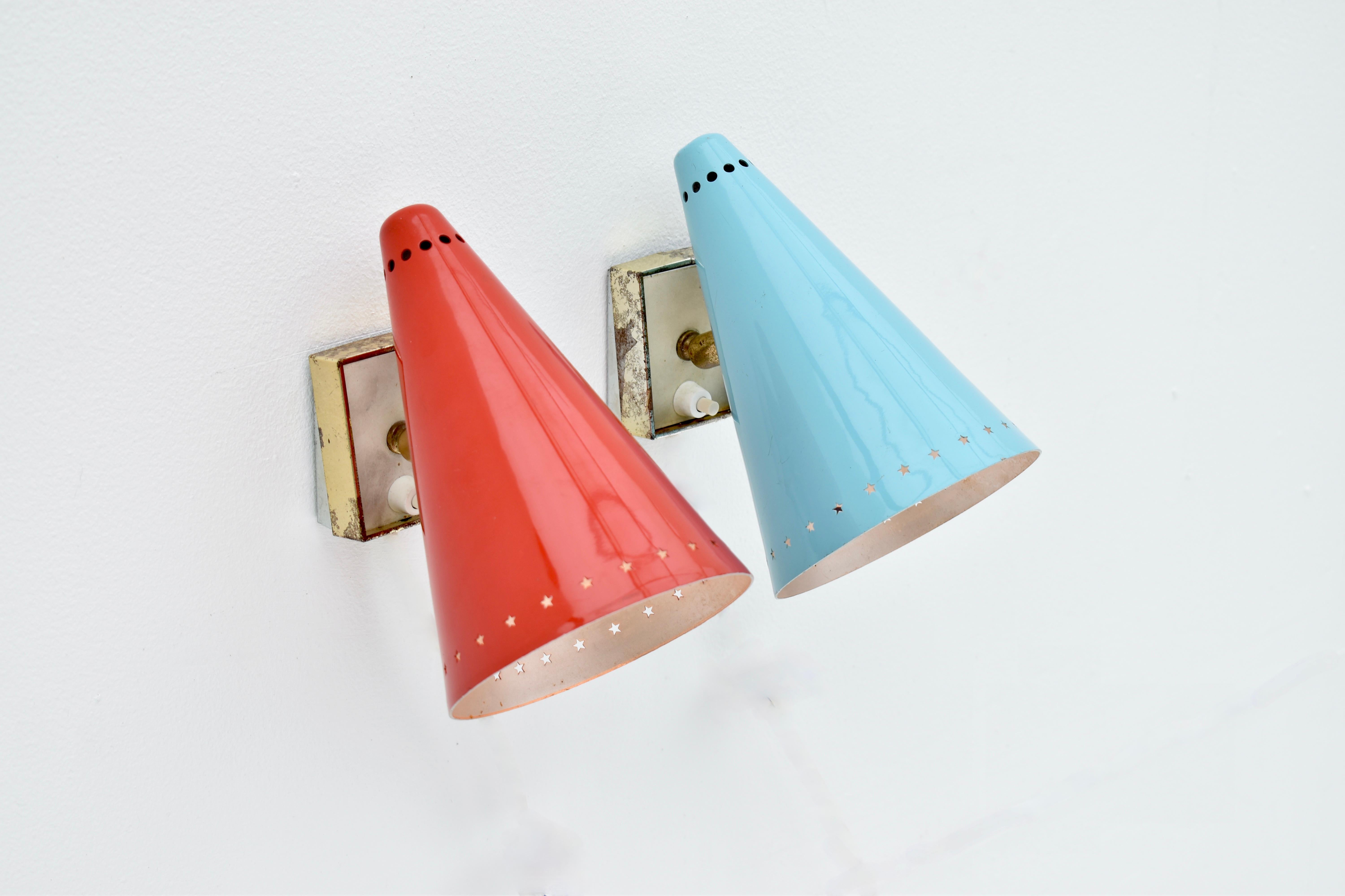 Mid-Century Modern Rare 1950s Wall Sconces By G.A. Scott For Maclamp Company, London For Sale
