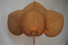 Rare 1950s Wicker Wall Light