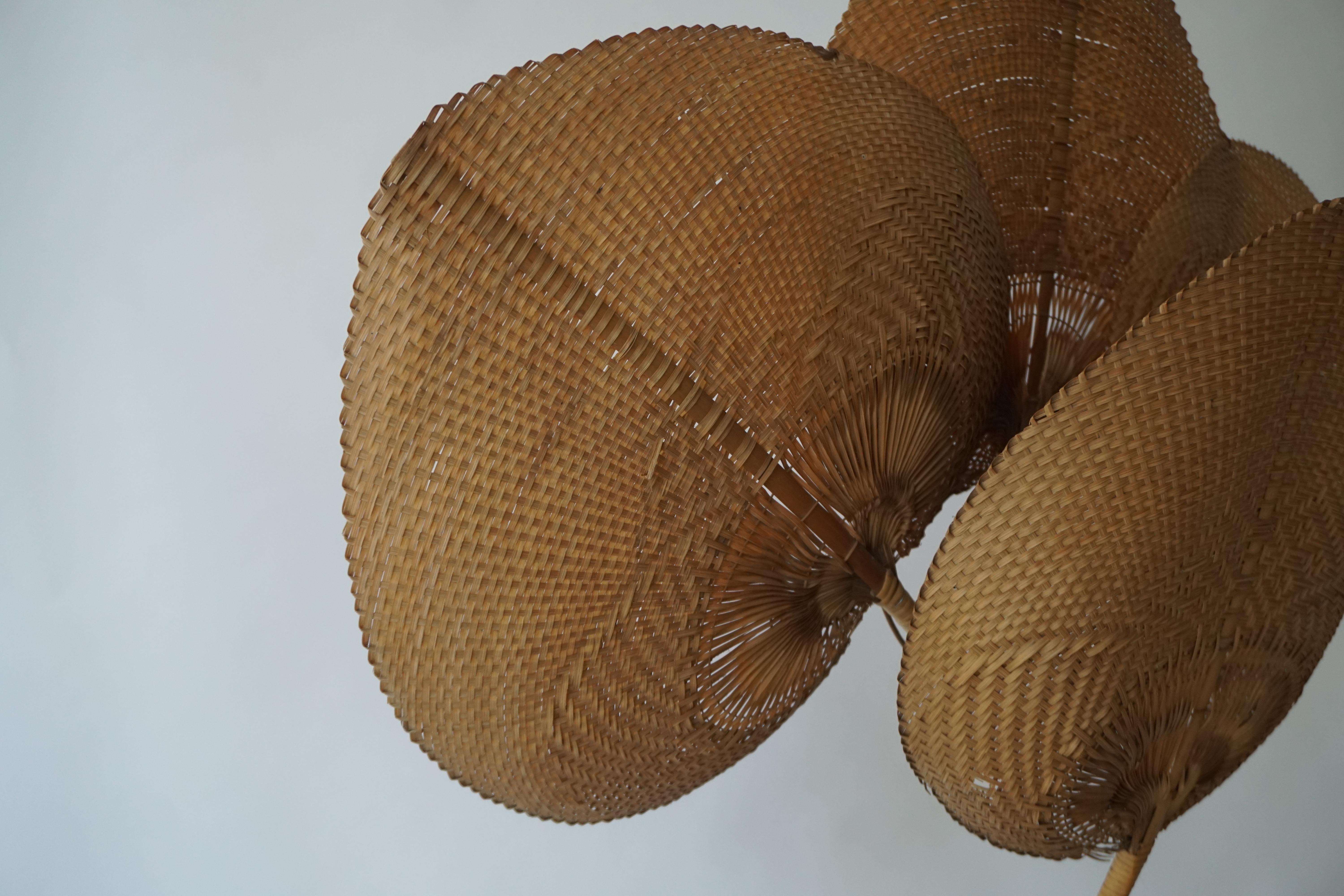 Rare 1950s Wicker Wall Light In Good Condition In Antwerp, BE