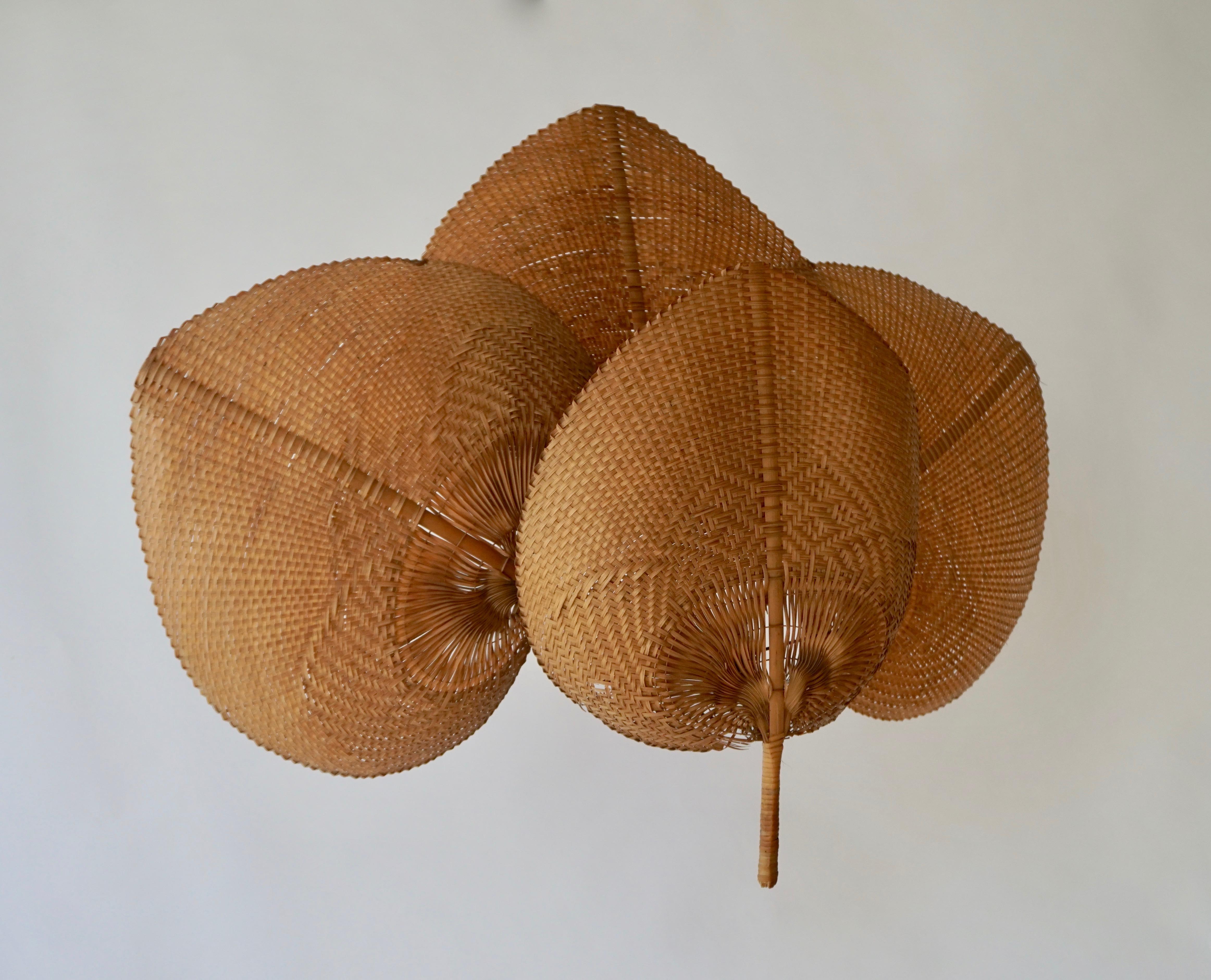 Rare 1950s Wicker Wall Light 1