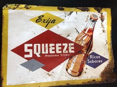 Vintage 1956 Mexican Soda Tin Sign