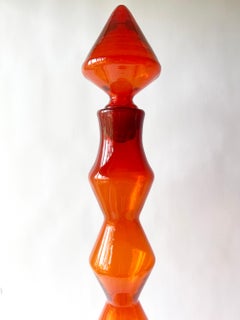 Rare 1958 Wayne Husted for Blenko 587L Spool Decanter