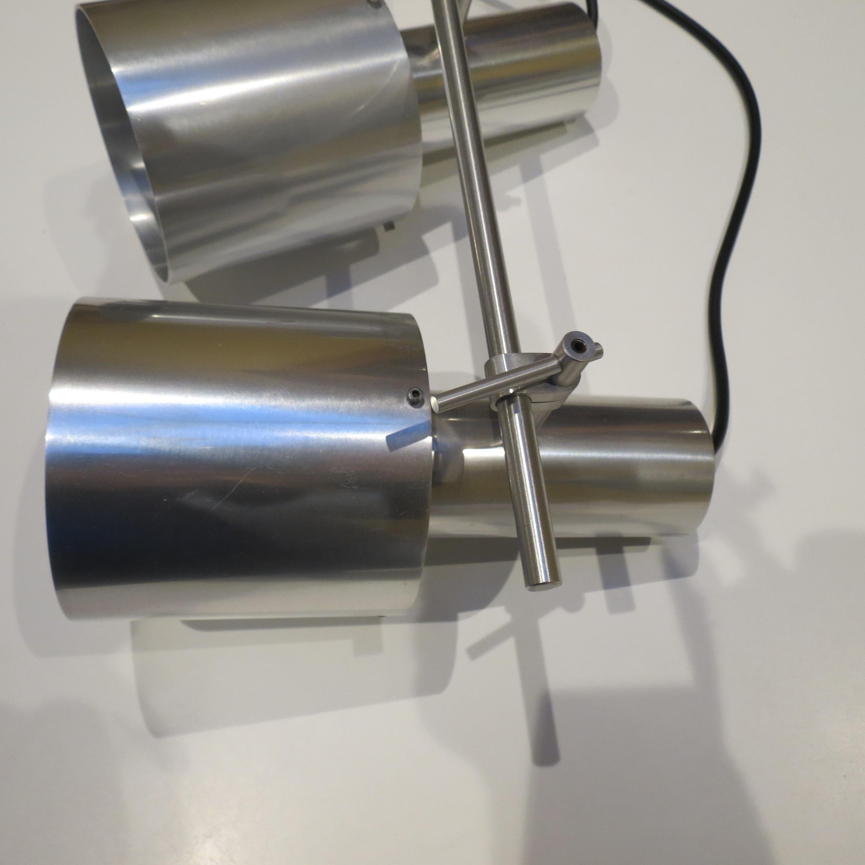 Rare 1960s Aluminium Ceiling Light Peter Nelson Architectural Lighting 2 availa For Sale 3