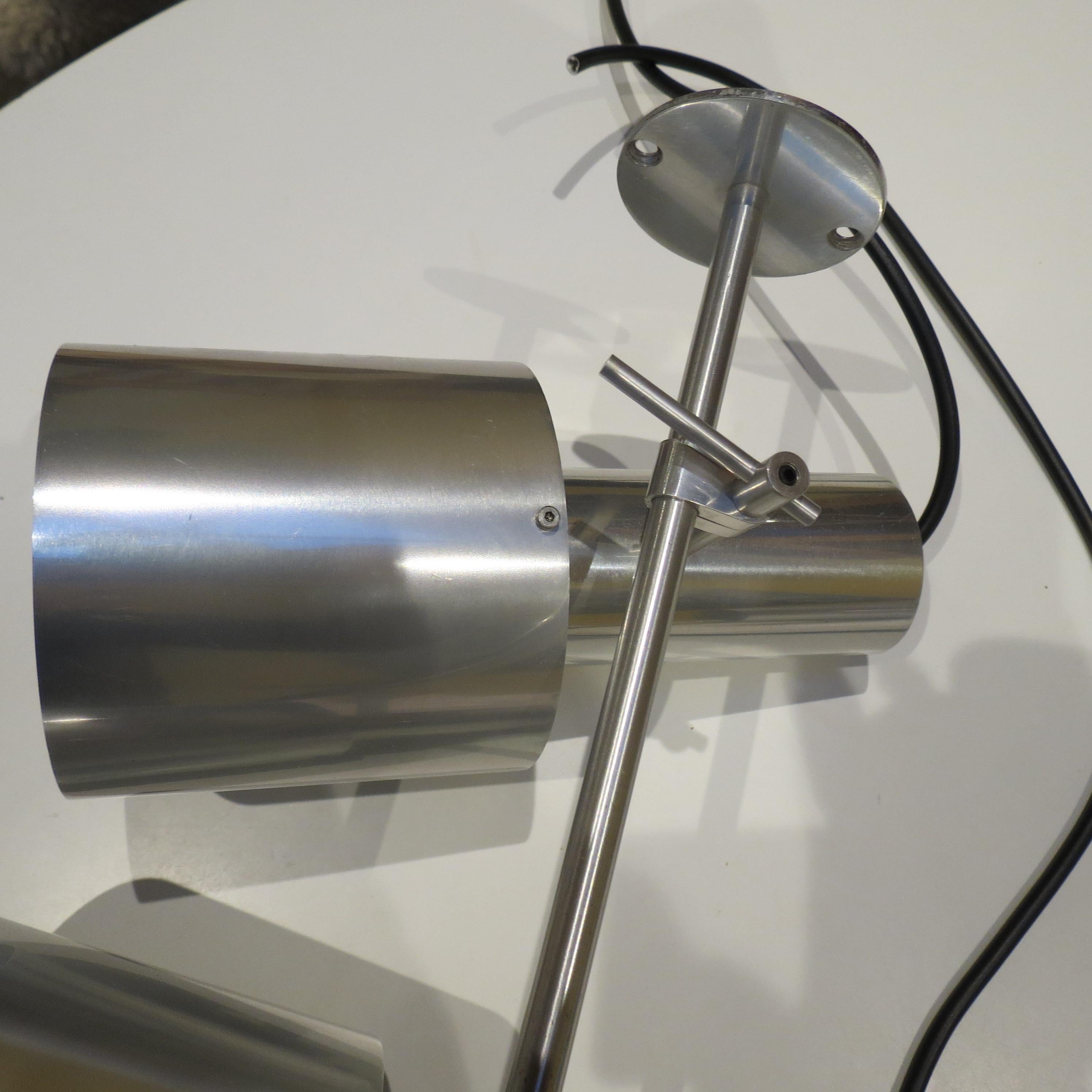 Rare 1960s Aluminium Ceiling Light Peter Nelson Architectural Lighting 2 availa For Sale 4
